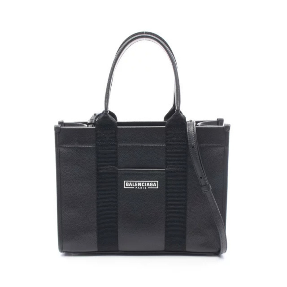 Balenciaga Hardware Tote Bag Leather Black